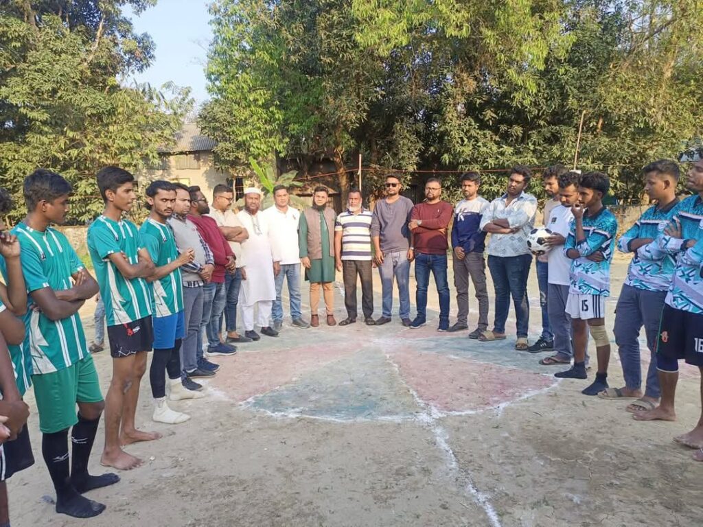 রাধানগর কাউন্সিলর বোর্ড ডে-নাইট মিনিবার ফুটবল টুর্নামেন্টের উদ্বোধন
