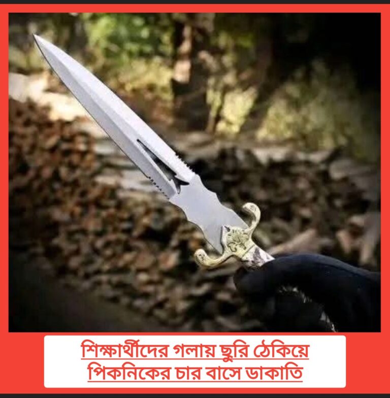 শিক্ষা সফরে যাওয়ার সময় শিক্ষার্থীদের গলায় ছুরি ঠেকিয়ে চার বাসে ডাকাতি