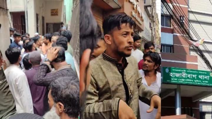 হাজারীবাগ কিশোর গ্যাংয়ের হামলার শিকার সাংবাদিক এবং তার পরিবার