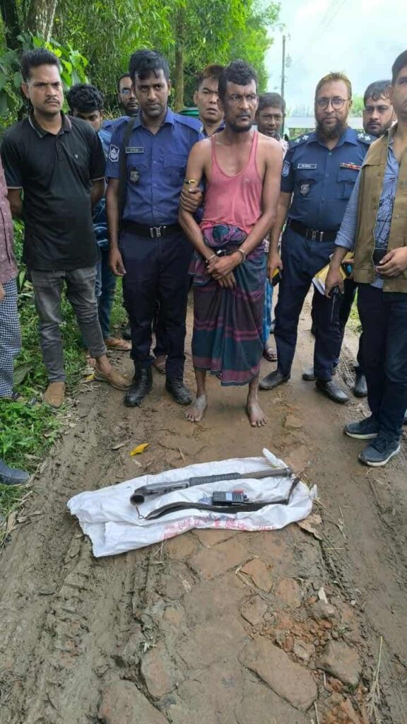 সোনাগাজীতে পুলিশকে পিটিয়ে অস্ত্র ও আসামী ছিনতাই: ৪ ঘন্টা পর আসামী গ্রেফতার ও অস্ত্র উদ্ধার