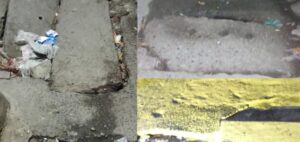 মুগদা সিঙ্গার গলিতে ভাঙা সড়ক, চরম দুর্ভোগে এলাকাবাসী