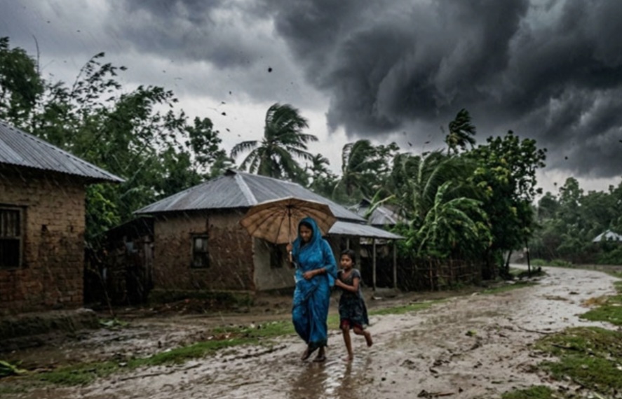 রাজধানীসহ ১৩ জেলায় ৬০ কিমি বেগে ঝড়ের শঙ্কা, ১ নম্বর সতর্ক সংকেত
