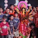 দক্ষিণ রাউজান পূর্ব গুজরা কান্তচৌকিদারবাড়ী মন্দিরে অশ্রুসিক্ত নয়নে দেবী দুর্গার বিসর্জন
