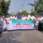 টঙ্গীবাড়ীতে জাতীয় নিরাপদ সড়ক দিবস উপলক্ষে নিসচার বর্ণাঢ্য র‍্যালি ও সমাবেশ