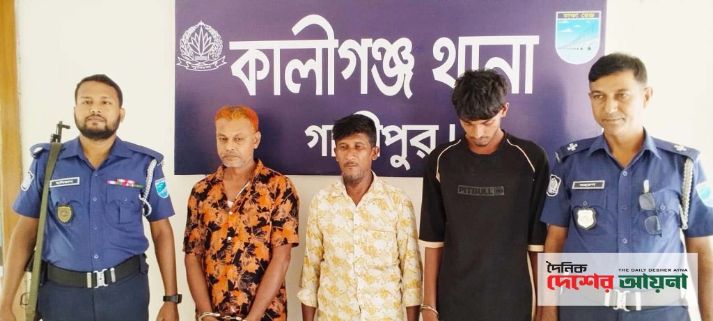 কালীগঞ্জে ১২ বছরের শিশুকে ধর্ষণ ও গর্ভপাতের অভিযোগ, আটক ৩