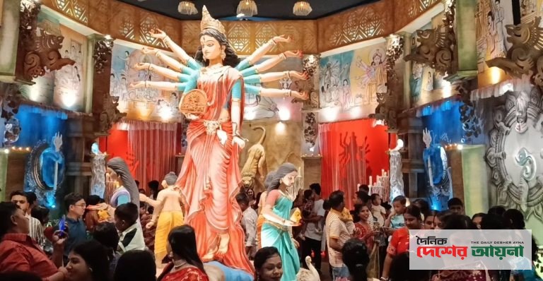 রাউজানে নোয়াপাড়া একতা সংঘের উদ্যোগে ৩৯তম বর্ষে শারদীয় দুর্গোৎসব উদযাপন