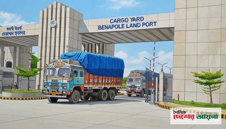 আমদানি-রপ্তানিসহ কাস্টমস বন্দরের কার্যক্রম শুরু : টানা ছুটি শেষে কর্মচাঞ্চল্য ফিরেছে বেনাপোল বন্দরে